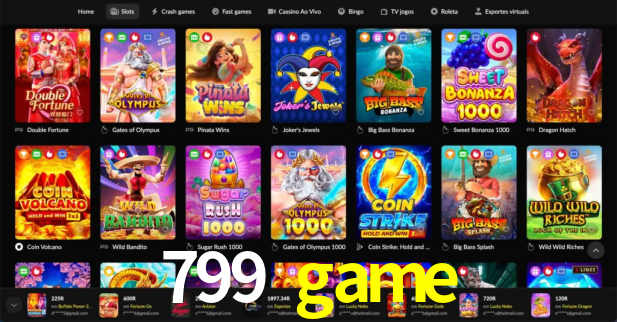 Interface do App 799 game